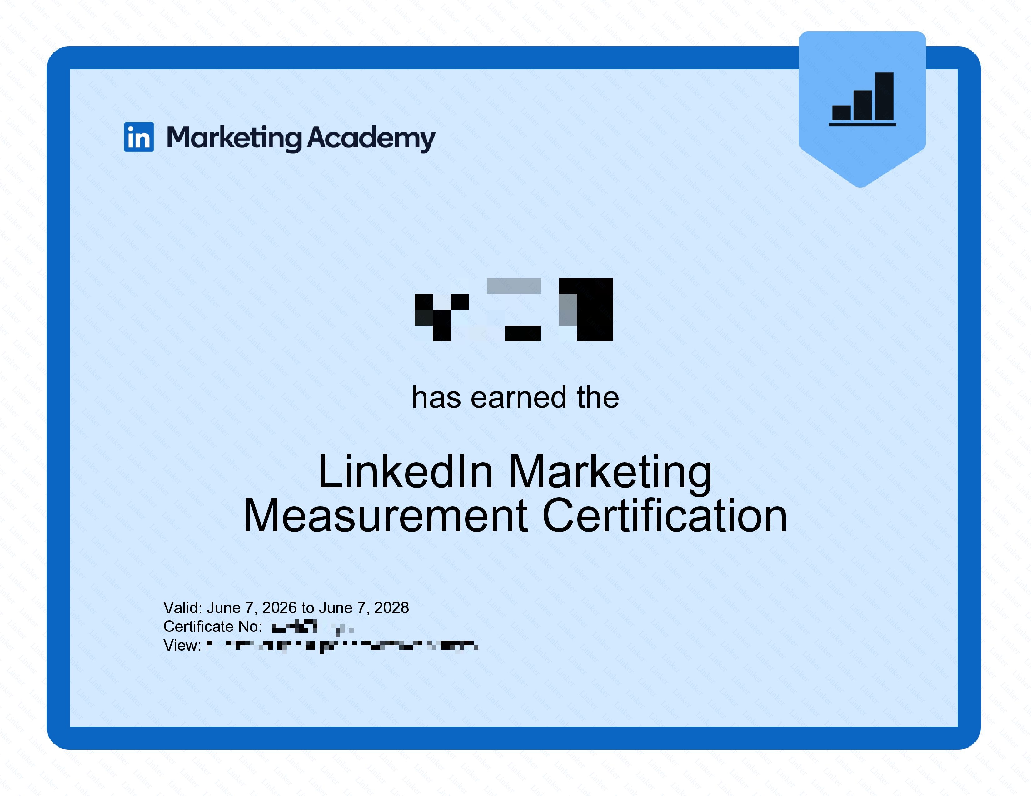 Sertifikasi LinkedIn Marketing Measurement